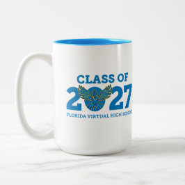Caneca De Café Em Dois Tons Florida Virtual HS Turma de 2027