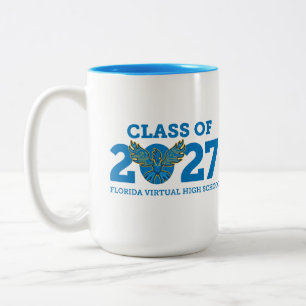 Caneca De Café Em Dois Tons Florida Virtual HS Turma de 2027