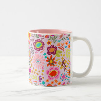CANECA DE CAFÉ EM DOIS TONS FLOWER BLOOM MUG
