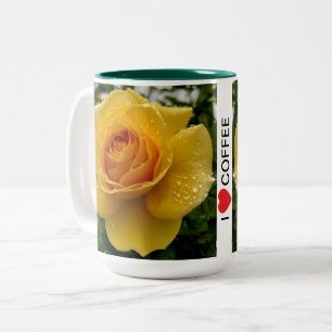 CANECA DE CAFÉ EM DOIS TONS FLOWER COFFEE MUG