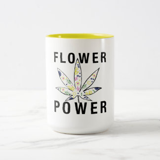 Caneca De Café Em Dois Tons Flower power
