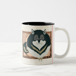 Caneca De Café Em Dois Tons Fluffy Wolf Mug