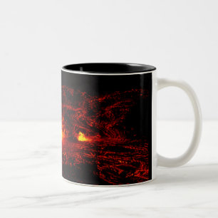 Caneca De Café Em Dois Tons Fluxo de lava havaiano