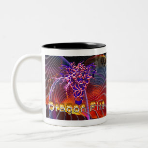 Caneca De Café Em Dois Tons Fogo de Dragão
