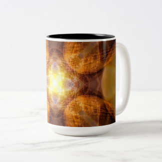 Caneca De Café Em Dois Tons Fogo & luz