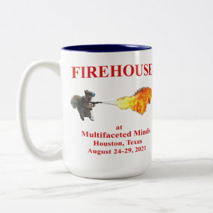 Caneca De Café Em Dois Tons Fogo na WG Coffee Mug