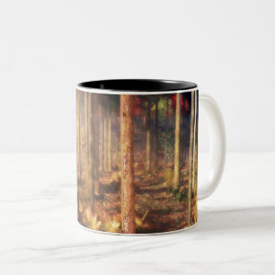 Caneca De Café Em Dois Tons Folhas de Mug Dourado
