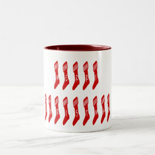 Caneca De Café Em Dois Tons Fonte do Natal Feliz