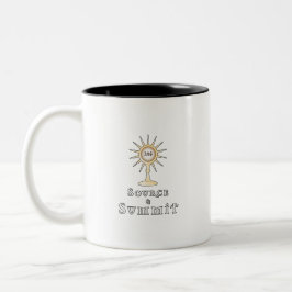 Caneca De Café Em Dois Tons Fonte e Cúpula: Santo Eucarista