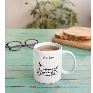Caneca De Café Em Dois Tons Fora de Tono, Tucano & Pássaros Cantores Equipe Mu