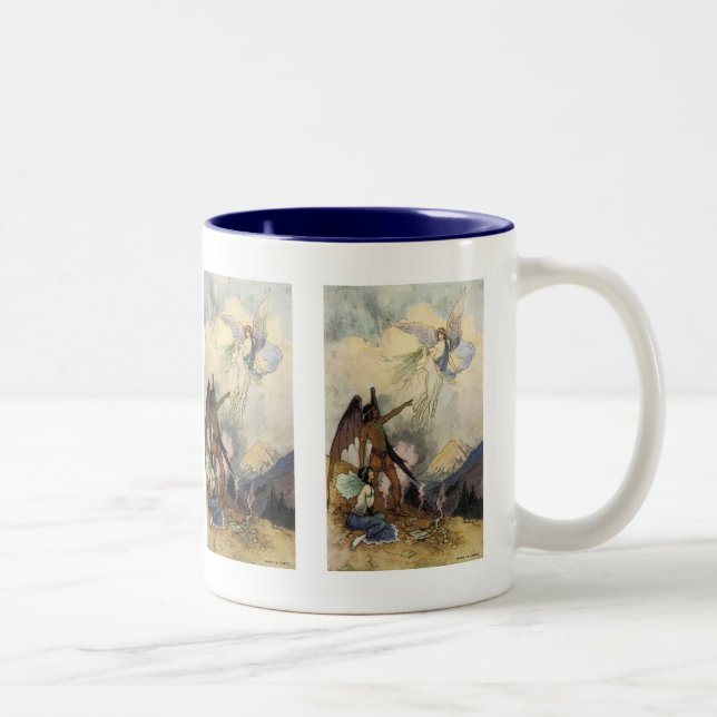 Caneca De Café Em Dois Tons Fora, Espíritos gelados, Voem (Direita)