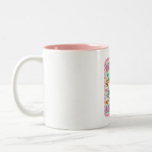 Caneca De Café Em Dois Tons Fora para Causar uma Confusão Ganso Tolo Guaxinim