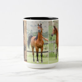 Caneca De Café Em Dois Tons Força, Coragem e Poder