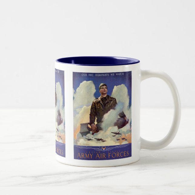 Caneca De Café Em Dois Tons Forças Aéreas do Exército (Direita)