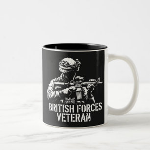 Caneca De Café Em Dois Tons Forças Britânicas Veteran