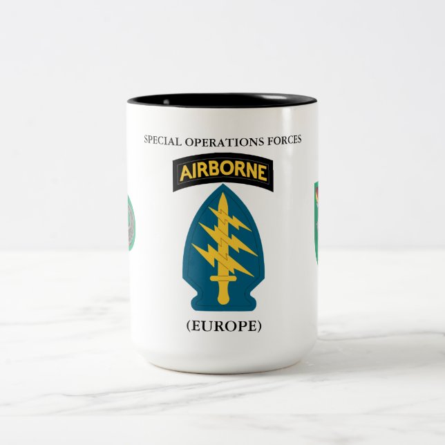 CANECA DE CAFÉ EM DOIS TONS FORÇAS DE OPERAÇÕES ESPECIAIS (EUROPA)  (Centro)