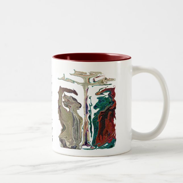Caneca De Café Em Dois Tons "Forces" de Michael Crozz (Direita)