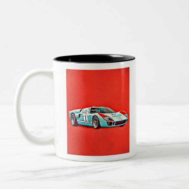 Caneca De Café Em Dois Tons Ford GT40 (Esquerda)