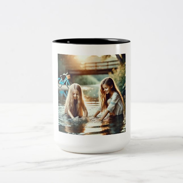 Caneca De Café Em Dois Tons Forever Young (Centro)