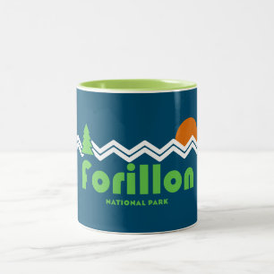 Caneca De Café Em Dois Tons Forillon National Park Retro