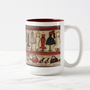 Caneca De Café Em Dois Tons Forma de Haute