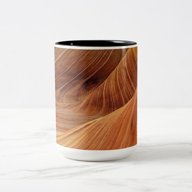Caneca De Café Em Dois Tons Formações de Sandstone Rock (Centro)