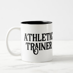 Caneca De Café Em Dois Tons Formador atlético de nomes personalizados