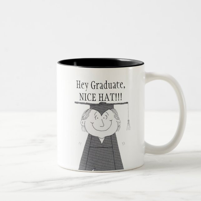 Caneca De Café Em Dois Tons Formando, BONITO HAT!! (Direita)