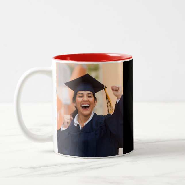 Caneca De Café Em Dois Tons Formatura 2026 Formandos Foto (Esquerda)