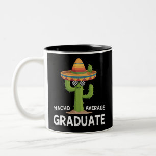 Caneca De Café Em Dois Tons Formatura do Ensino Médio Nada Média Humor Univers