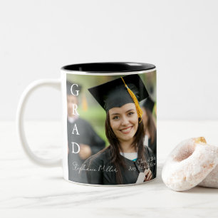 Caneca De Café Em Dois Tons Formatura Nome, Escola e Ano Personalizáveis