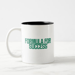 Caneca De Café Em Dois Tons Fórmula para o Sucesso Mentalidade Analítica Desig