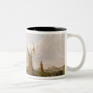 Caneca De Café Em Dois Tons Forte do Tilbury - vento contra a maré, 1853 (ól