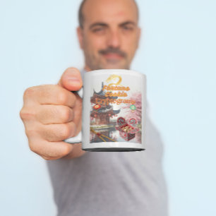 Caneca De Café Em Dois Tons Fortune Cookie Cryptogram Coffee Mug