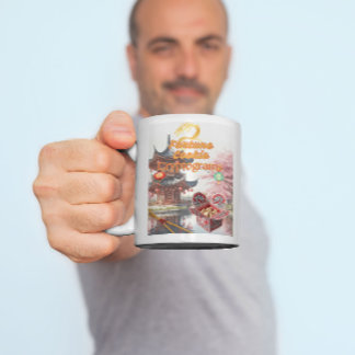 Caneca De Café Em Dois Tons Fortune Cookie Cryptogram Coffee Mug