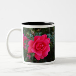 Caneca De Café Em Dois Tons Foto bonito de rosa rosa rosa