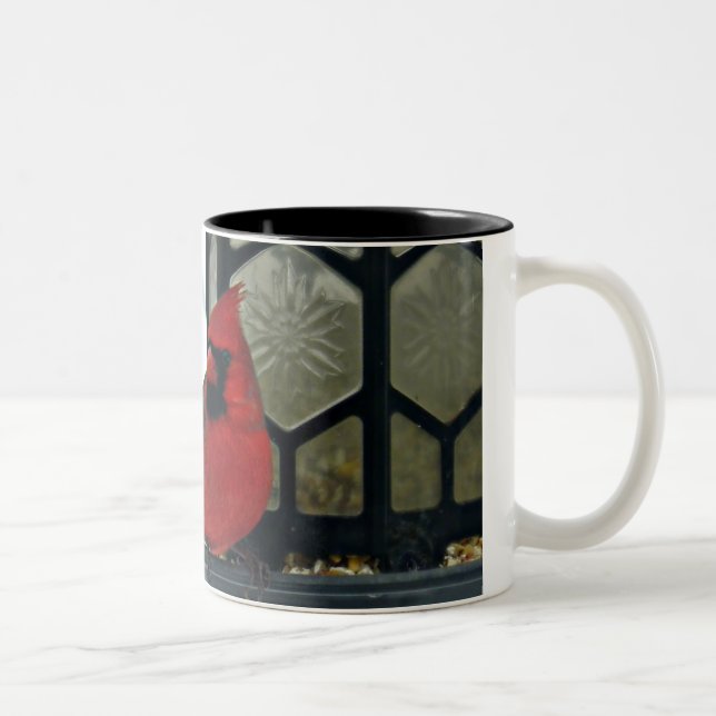 Caneca De Café Em Dois Tons Foto cardinal do norte (Direita)