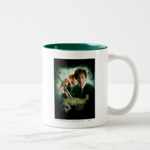 Caneca De Café Em Dois Tons Foto do Grupo Harry Potter Ron Hermione Dobby