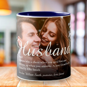 Caneca De Café Em Dois Tons Foto do melhor roteiro de definição de marido do