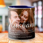 Caneca De Café Em Dois Tons Foto do melhor roteiro de definição de marido do m<br><div class="desc">Personalize seu marido especial para criar um presente único para aniversários,  casamentos,  Natal ou qualquer dia que você quiser mostrar o quanto ele significa para você. Uma maneira perfeita de mostrar a ele o quão incrível ele é todos os dias. Projetado por Thisnotme©</div>