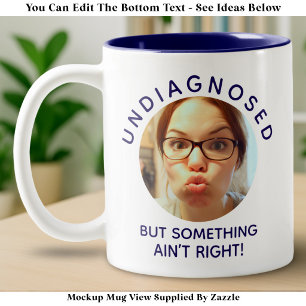 Caneca De Café Em Dois Tons Foto Engraçada Personalizada Bl