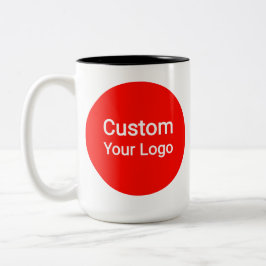Caneca De Café Em Dois Tons Foto & Logotipo Personalizados | Personalizado