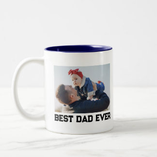 Caneca De Café Em Dois Tons Foto personalizada do melhor Cheio nunca