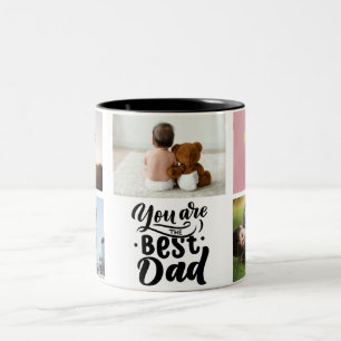 Caneca De Café Em Dois Tons Foto personalizada do melhor Pai jamais visto do D