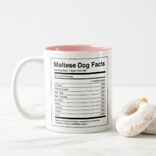 Caneca De Café Em Dois Tons Foto personalizada - Dog Break Fatos Maltês