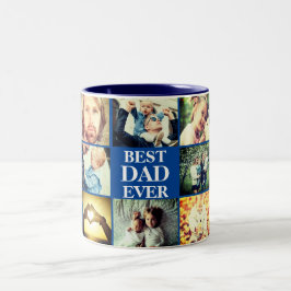 Caneca De Café Em Dois Tons Foto personalizada e texto