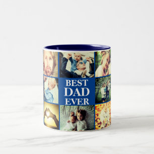 Caneca De Café Em Dois Tons Foto personalizada e texto