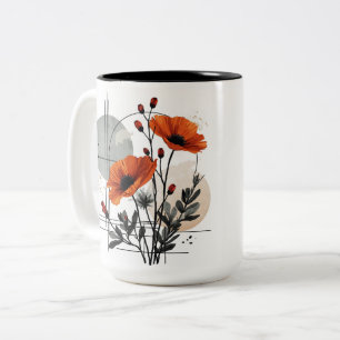 Caneca De Café Em Dois Tons Foto Personalizada Moderna Elegante Criar Você Mes
