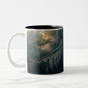 Caneca De Café Em Dois Tons Foto Personalizada Moderna Elegante Criar Você Mes