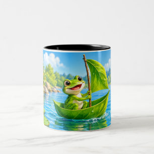 Caneca De Café Em Dois Tons Foto Personalizada Moderna Elegante Criar Você Mes